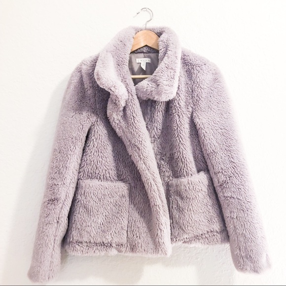leith faux fur coat